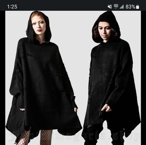 Killstar Darkest Daze Hooded Sweater Size Small